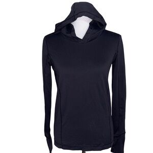 J. Crew Women's Black Hoodie Sweatshirt